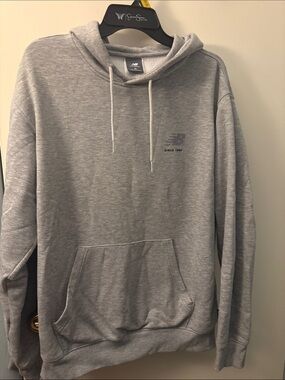 New Balance Heather Gray Pullover Hoodie
